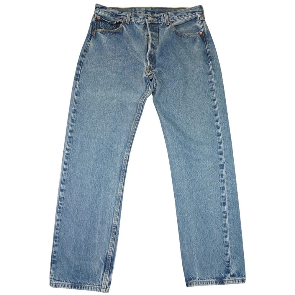 Vintage Levi's 501 Original Fit Jeans Men 36x36 (Fit 34x31) Button Fly Denim Y2k